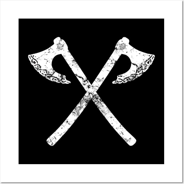 Viking Axes Wall Art by Scar